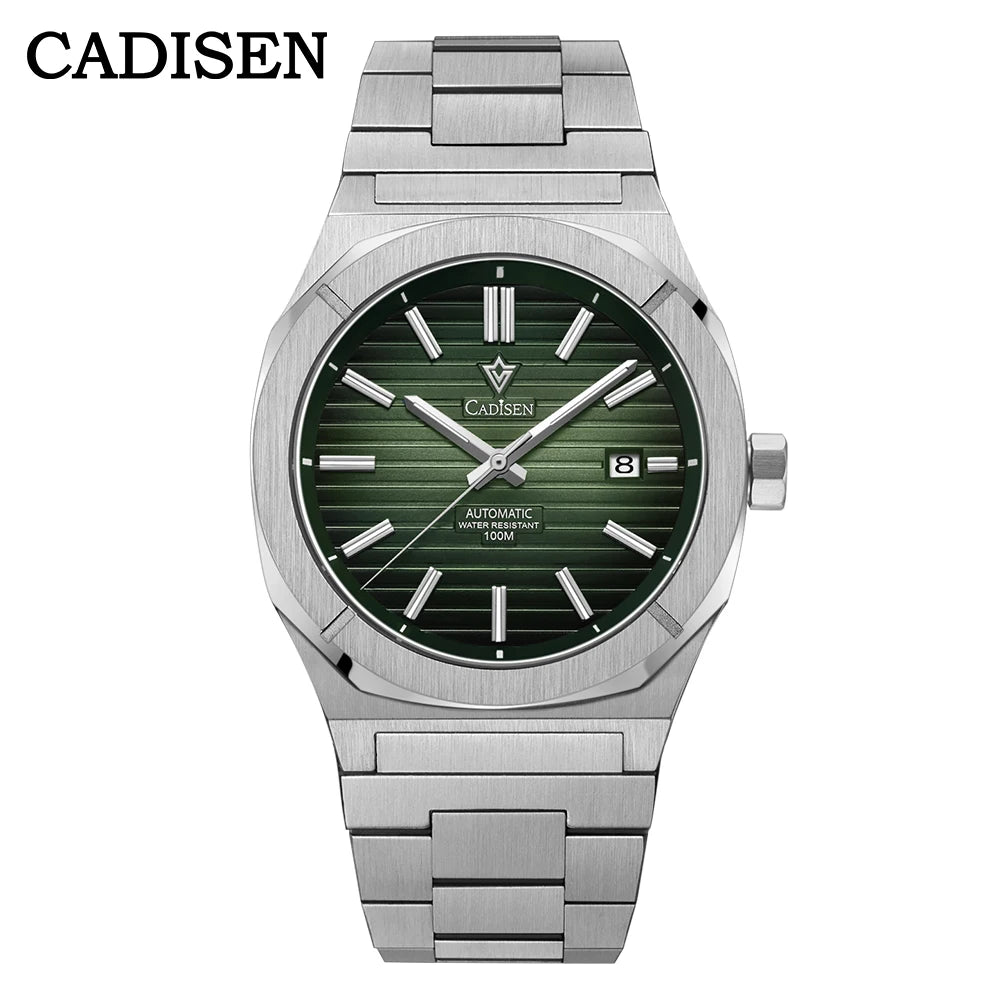 CADISEN Watch for Men Luxury Automatic Men Miyota 8215 Movement Sapphire Crystal 42mm Dial 100m Waterproof  Wristwatches C8200