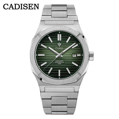 CADISEN Watch for Men Luxury Automatic Men Miyota 8215 Movement Sapphire Crystal 42mm Dial 100m Waterproof  Wristwatches C8200