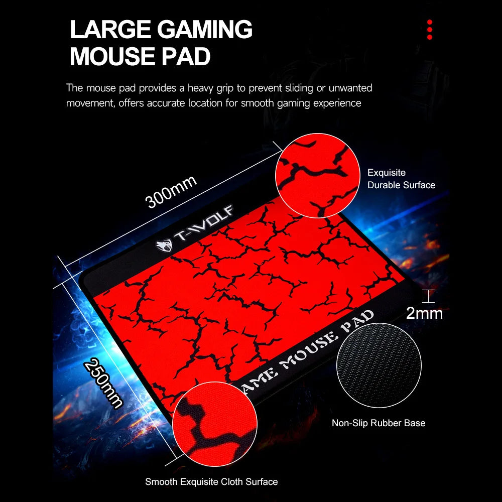 Keyboard Mouse Combo 4-piece Gaming Combo Ergonomic 104 Keys Keyboard 4-color Breathing Light Mouse Headset Anti-slip Mouse Pad