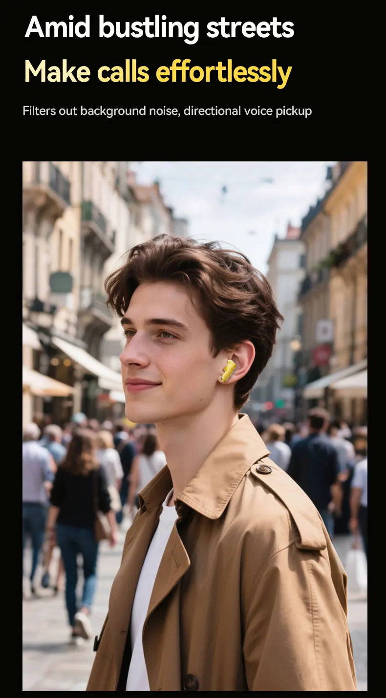 Acer OHR548 Wireless Bluetooth Headphones with ANC, Stereo Sound, Low Latency Gaming Earbuds, Bluetooth In-Ear Headphones with Charging Case