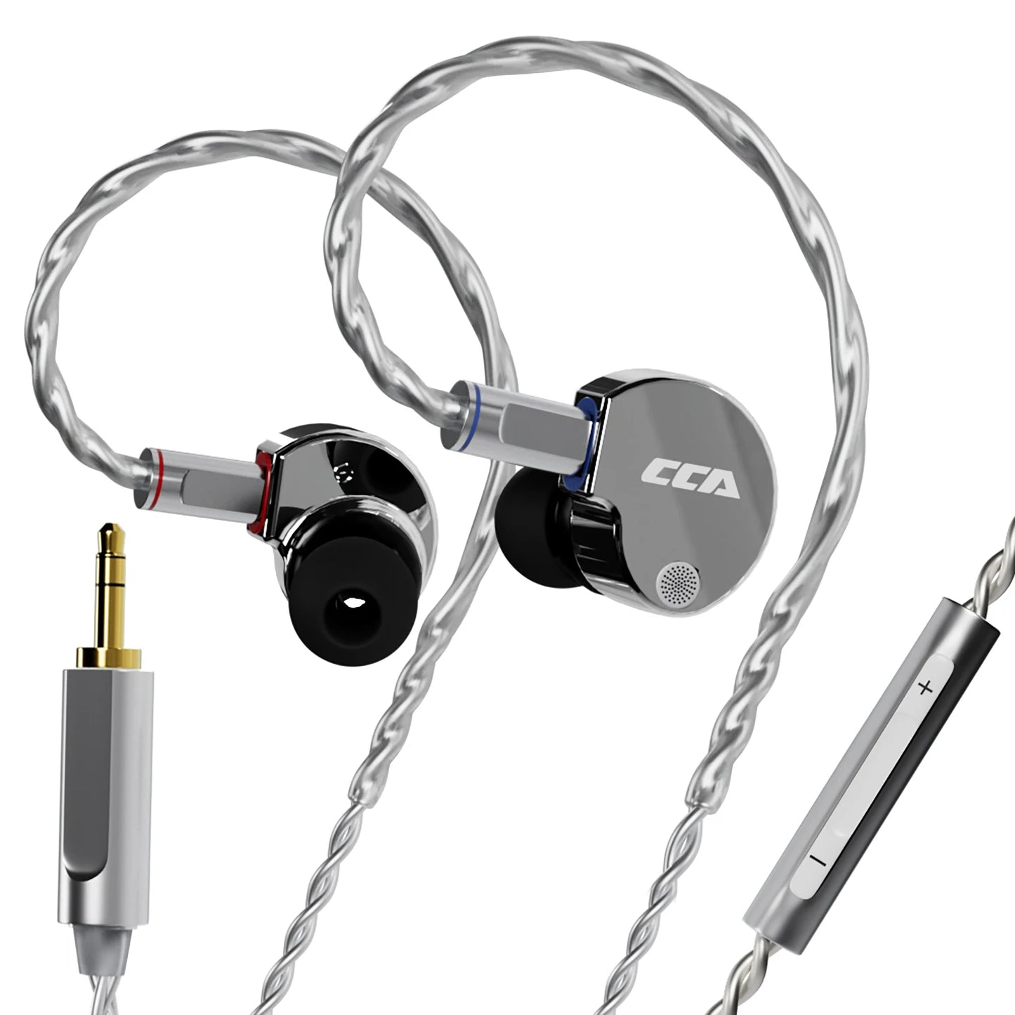 CCA Phoenix HiFi Wired Earphones Metal Alloy In-Ear Headphones with 10mm Dual Magnetic Dynamic Driver for Gaming & Music