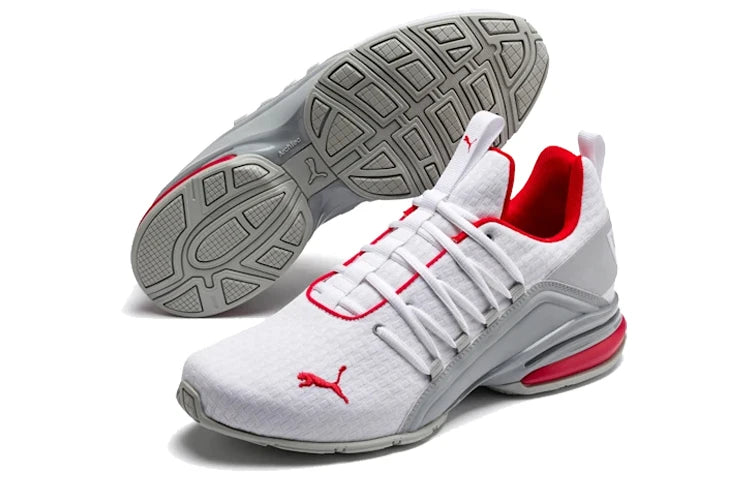 Puma Axelion Block, chaussures de sport décontractées, légères, confortables, en tissu respirant, à tige basse, idéales pour les trajets quotidiens en ville et la course, modèle 193148-02.