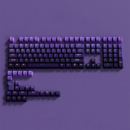 Gradient backlit RGB Gamer Keycaps For Mx Switch Mechanical Keyboard OEM Profile PBT Keycap White Blue ISO Layout Key caps DIY