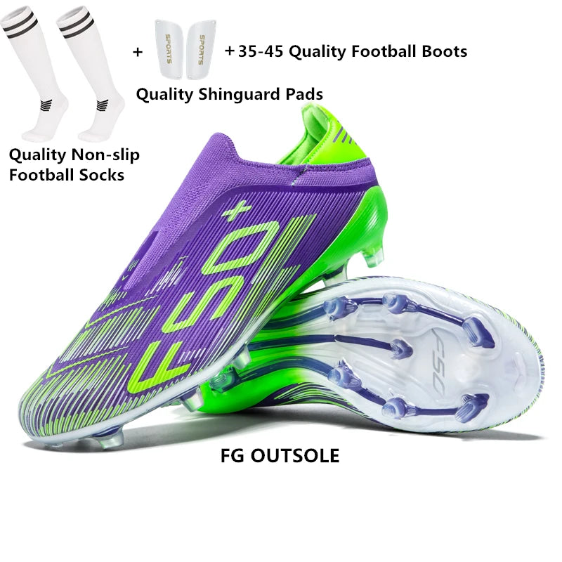 Pointure 35-45 Chaussures de football FG/TF pour hommes, futsal, professionnelles, unisexes, pour garçons, chaussures de football, baskets