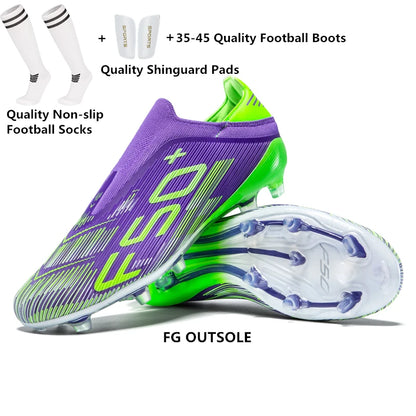 Pointure 35-45 Chaussures de football FG/TF pour hommes, futsal, professionnelles, unisexes, pour garçons, chaussures de football, baskets