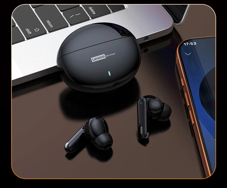 Écouteurs Lenovo LE253 TWS sans fil Bluetooth 6.0 ANC, réduction du bruit, son HiFi, casque de jeu et de sport avec micro
