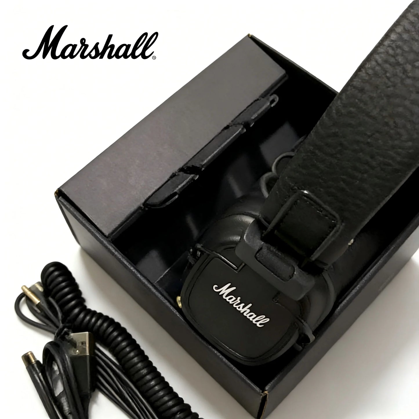 Marshall Major IV Wireless Bluetooth Headphones with Deep Bass, Foldable On-Ear Headset, Premium Sport Gaming Headphones with Mic, Long Battery Life