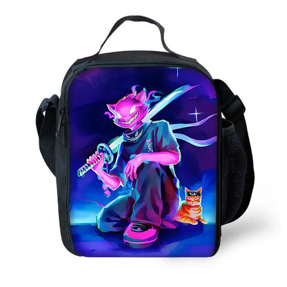 Hot Game Design Child Backpacks Lunch Bag Pencil Case Pupil Large Capacity School Bags For Boy Girl Best Gift F-FortniteS