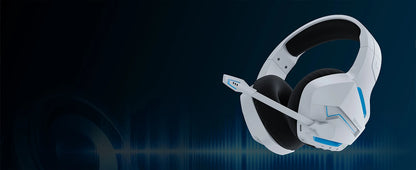 Casque de jeu sans fil BINNUNE avec 2,4 GHz pour PS5, PS4, Switch, FPS Gamers casques de jeu Bluetooth 5.3 avec micro antibruit
