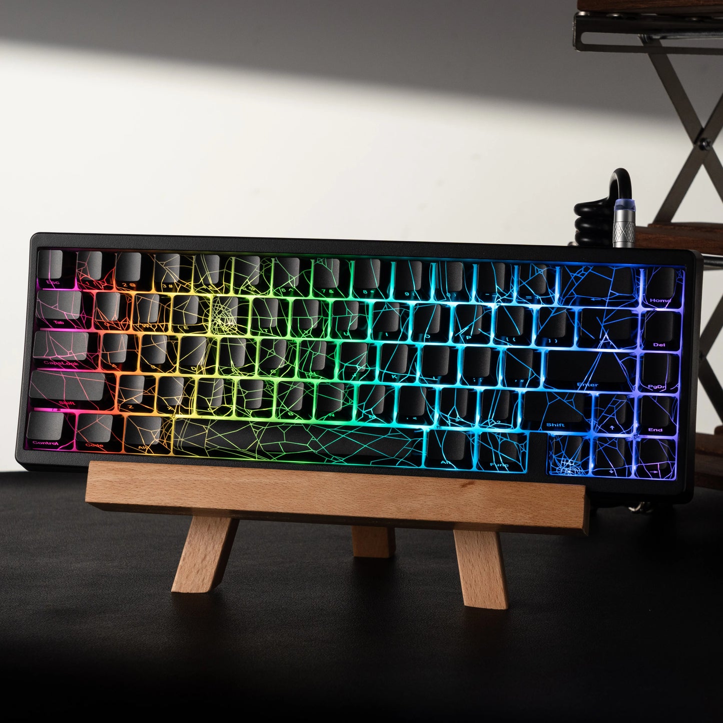 XVX M67 JadeStone Mechanical Keyboard 65% Tri-Mode Wireless Keyboard, Hot Swappable RGB Mechanical Keyboard with IMD Keycaps, Gasket Mount Gaming Keyboard