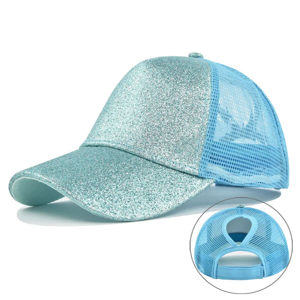 2023 Women Summer Ponytail Baseball Cap Cotton Camouflage Print Mesh Hat Adjustable Sports Golf Hat Girl Outdoor Casual Sun Hat
