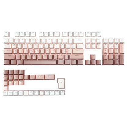 Gradient backlit RGB Gamer Keycaps For Mx Switch Mechanical Keyboard OEM Profile PBT Keycap White Blue ISO Layout Key caps DIY