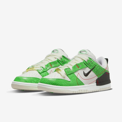 Originální unisexové retro tenisky Nike Dunk Disrupt2 s hadím potiskem, nízký svršek, model DV1491-101