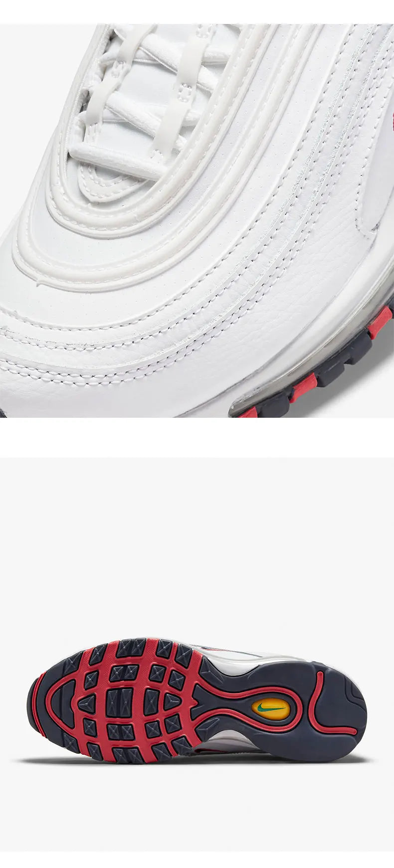 Nike Genuine AIR MAX 97 Women's Comfortable and Cushioned Running Shoes DH1592-100