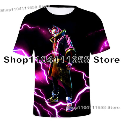 Banana Peely T-shirt Women's Tee Kids F-Fortnite T Shirt for 3D Printed Men's Battle Royale Game Summer Tops Birthday Gifts