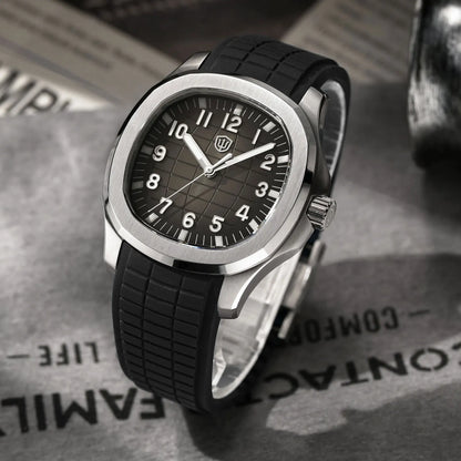 Watchdives WD008 38mm Dive Men Watch VH31 Sweep Second Quartz Movement Sapphire Super Luminous 100m Waterproof Watches