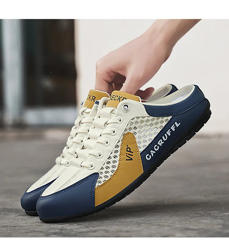 2025 New Men's Casual Slip-Ons - Durable, Comfortable, Breathable & Stylish Half-Slippers