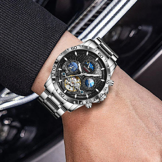 GLENAW Automatikuhr für Herren – Wasserdichte mechanische Uhr, luxuriöses Design, eleganter und professioneller Stil