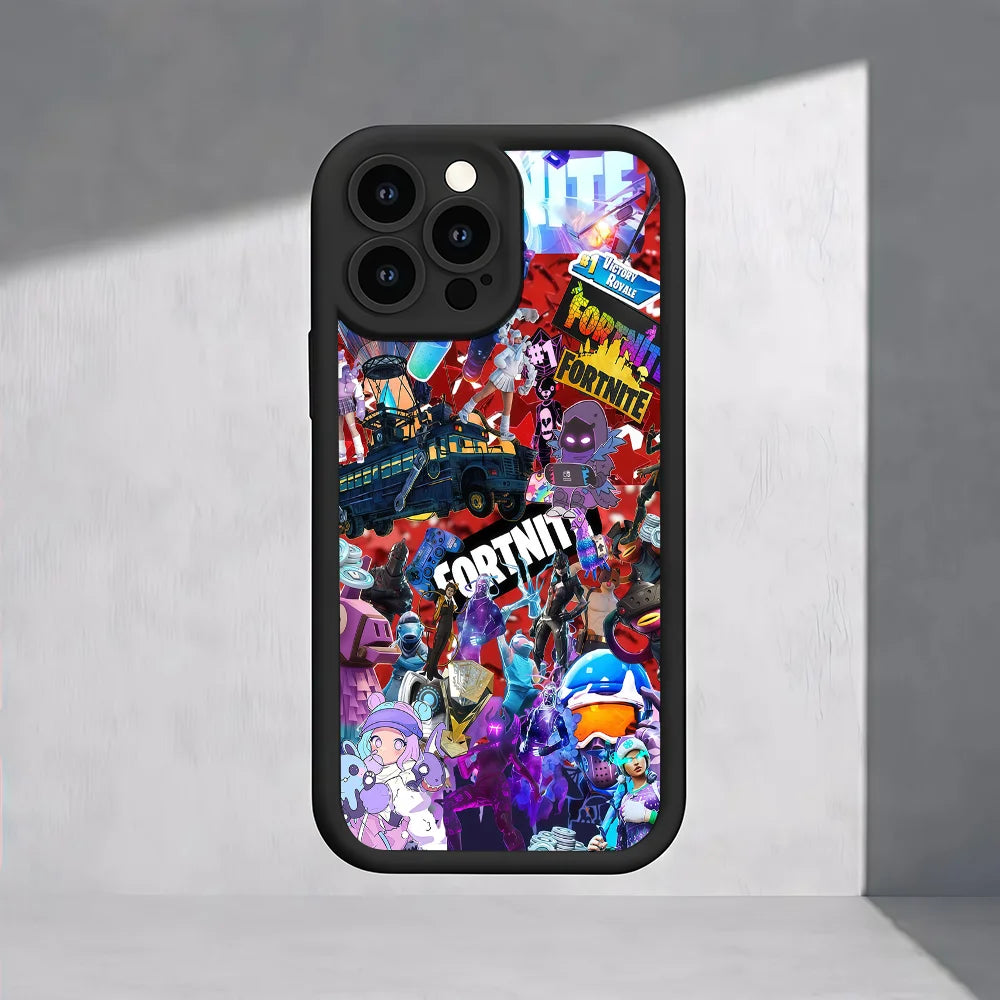 F-Fortnite Game Phone Case for Samsung S26, S25, S24, S23, S22, S21, S20, F06, M16, Note 20 FE Plus Ultra 4G 5G Soft Silicone TPU Cover