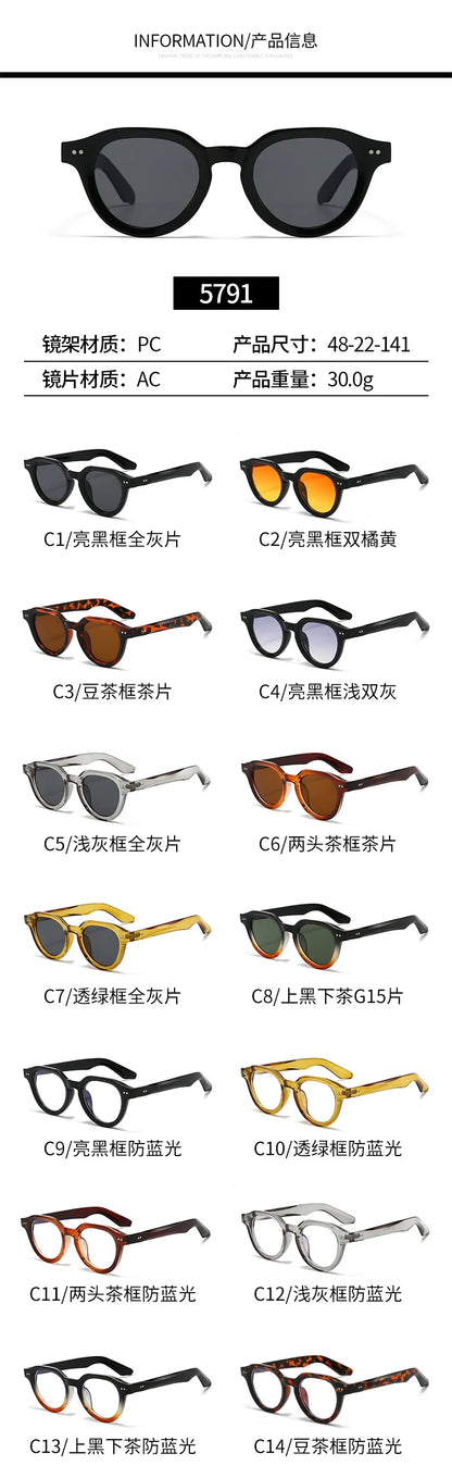 2025 Europe Designer Fashion Sunglasses Men Women Rives Sunset Casual Travel Sun Shades UV400 Suitable Oval Glasses