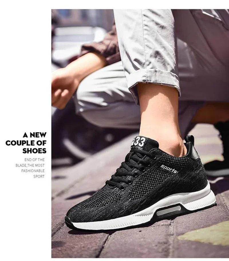 Men's Increase Insole 6CM Sports Casual Height Shoes Size 48 Men's Sneakers Elevator Shoes Hidden Heels Breathable Heightening Shoes