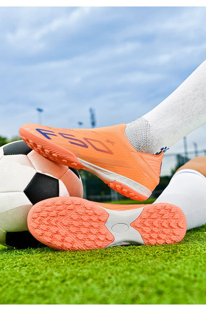 New Men Soccer Shoes Grass Cleats Futsal Comfortable Turf Football Boots Sports Ultralight Fg Non Slip Indoor Adult Non-Slip