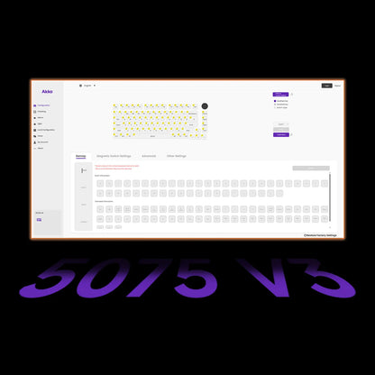 Akko 5075 V3 HE Magnetic Keyboard 75%  Custom Mechanical Gaming Keyboard Rapid Trigger 0.005mm 8K Polling Rate ARGB