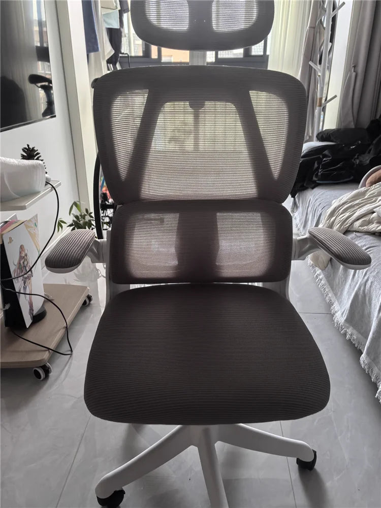 Chaise de Bureau Ergonomique et Confortable pour Étudiant, Tabouret à Dossier pour Gamer