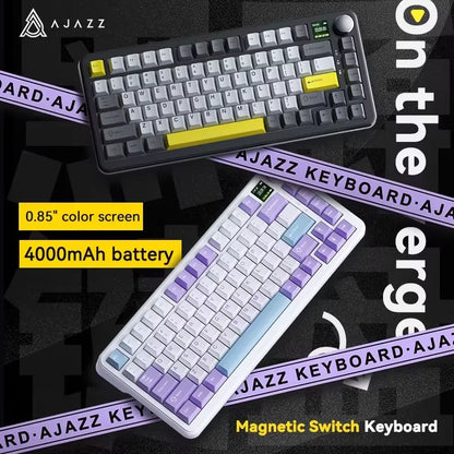 AJAZZ AK820 MAX New Magnetic Switch Type-C-Wired Only-Computer Gaming Keyboard Upgrade Gasket Mechanical Keyboard Cool RGB