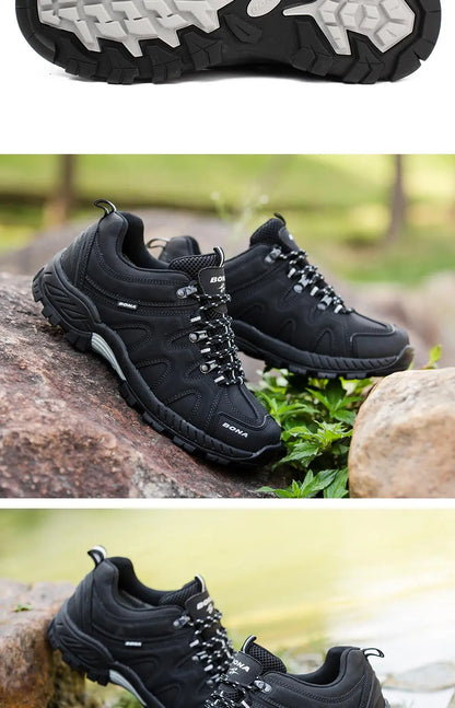 BONA Neuheit Klassischer Stil Herren-Wanderschuhe zum Schnüren Herren-Sportschuhe Outdoor-Jogging Trekking-Sneaker