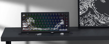Side-engraved Translucent CHERRY Keycaps PBT Creative Personalized Customized for 60/64/84/98/108 Mechanical Keyboards MX Switch