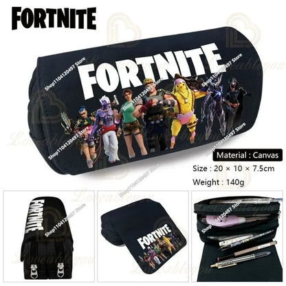 Fortnite Kids Pencil Bag Kawaii Pencil Case Large Capacity Waterproof Handheld Cosplay Pencil Pouch Office Stationery Gift Toy