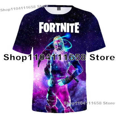 Banana Peely T-shirt Women's Tee Kids F-Fortnite T Shirt for 3D Printed Men's Battle Royale Game Summer Tops Birthday Gifts