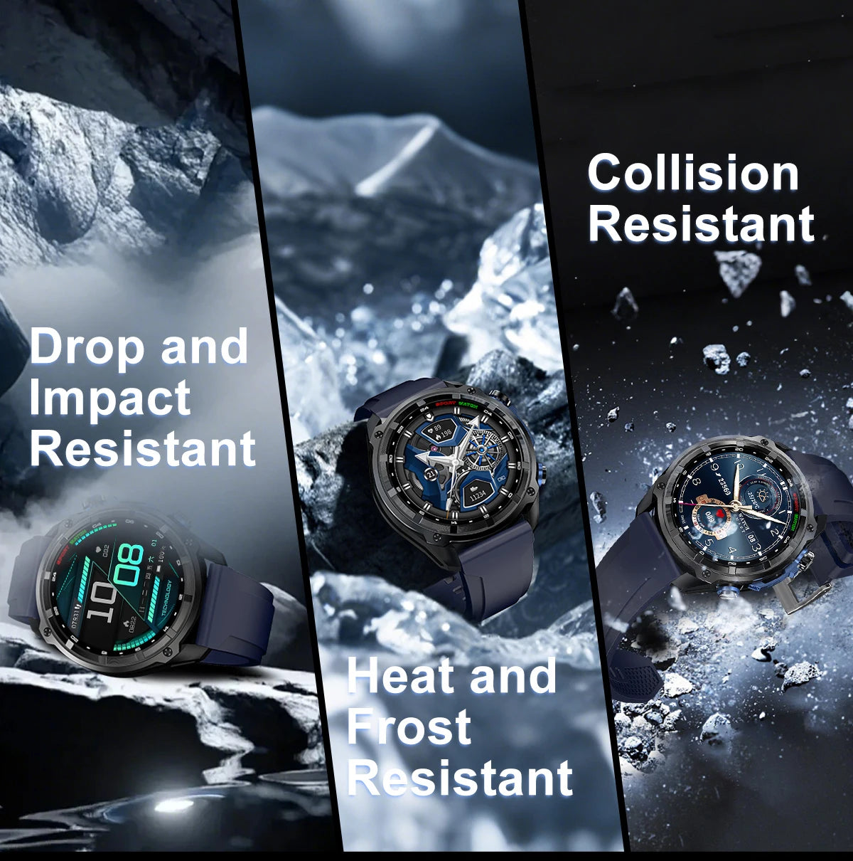 New Outdoor Precise GPS Map GNSS Smart Watch Men 10TM Waterproof 1000mAh Battery 170+Sport Mode Bluetooth Call AMOlED Smartwatch