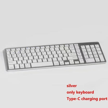 Russian/Hebrew/Spanish/Portuguese/Korean Bluetooth 5.0 & 2.4G Wireless Rechargeable Keyboard For Tablet iPad PC Android IOS Win