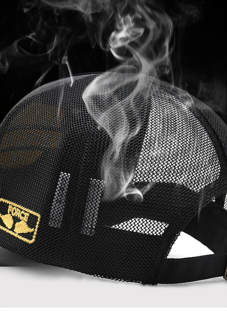 Summer Men Mesh Baseball Cap Outdoor Sport Letter Snapback Hat for Women Unisex Breathable Caps Hip Hop Trucker Hats Summer Men