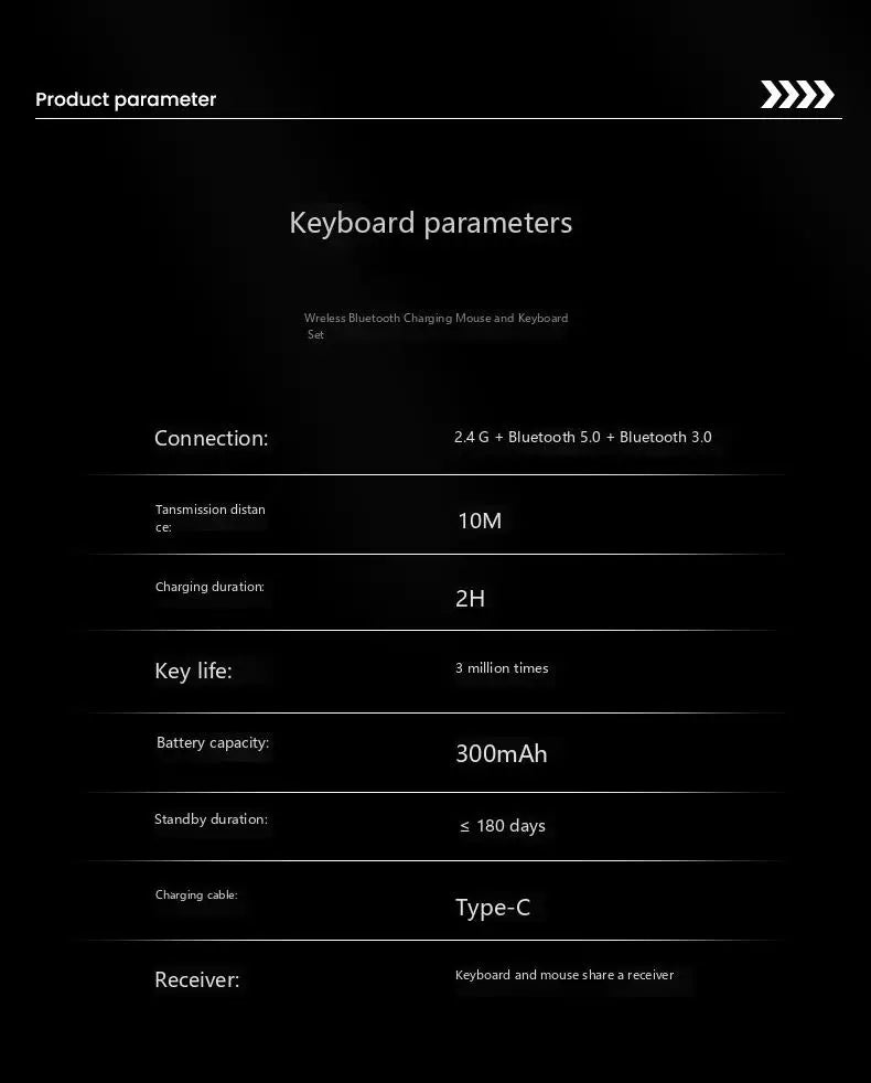 Dual-mode 2.4G Wireless Keyboard Dual Bluetooth 5.0 Keyboard 102 Keys Rechargeable Keyboard For MacBook Tablet PC Accessories