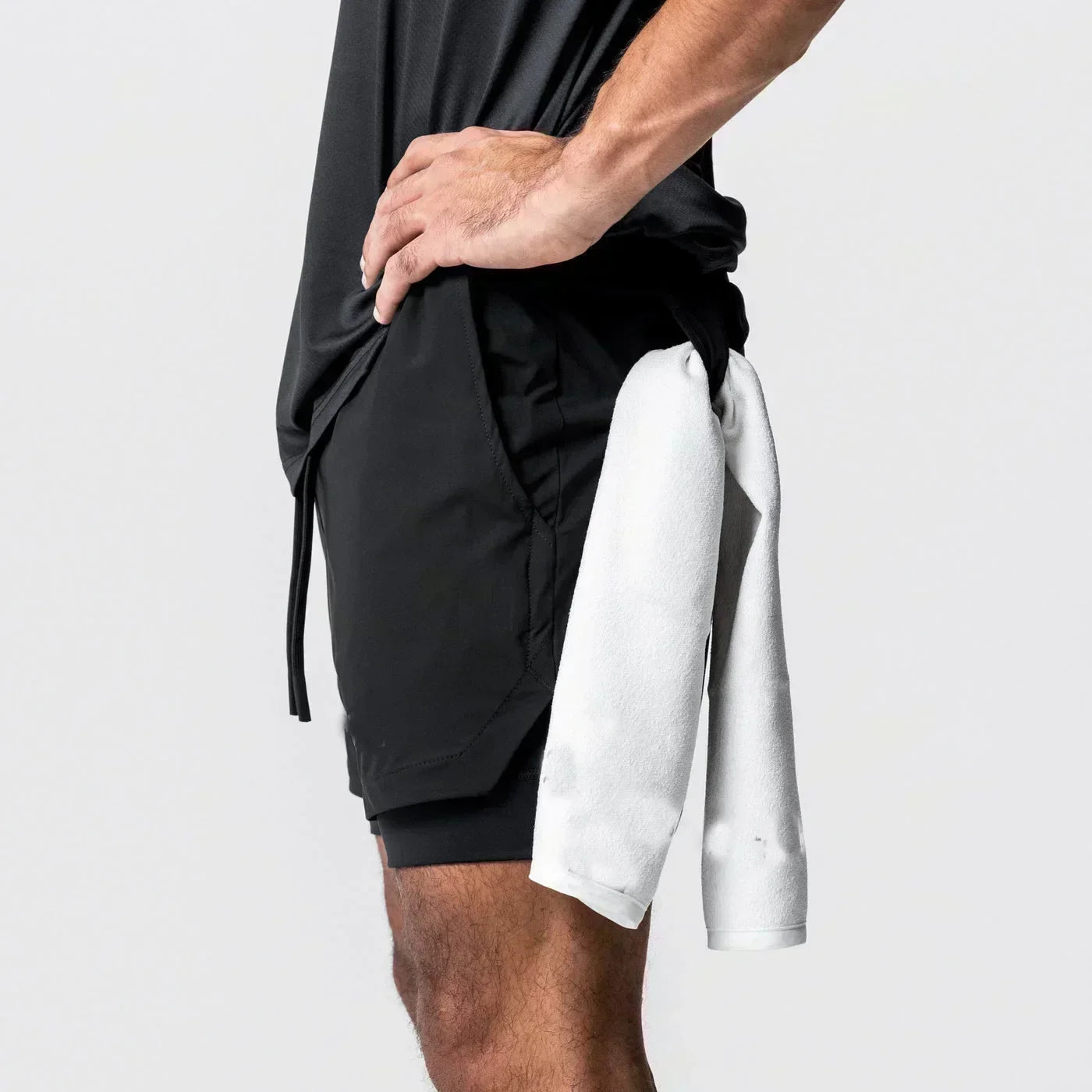 2026 Dragon Ball Anime Men's Shorts Sportswear Quick Dry Gym Pants Double-layer 2 in 1 Shorts Y2k Summer Breathable Streetwear