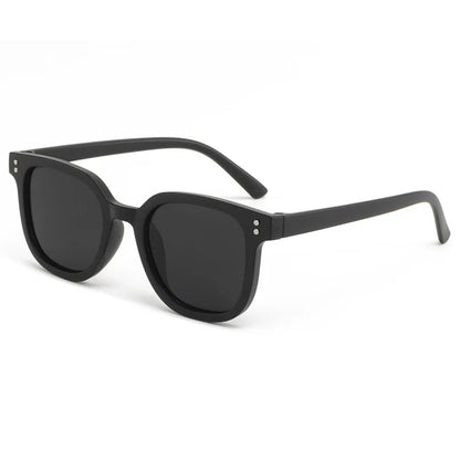 KLASSNUM 2026 Trendy Children's Sunglasses Large Square Black Sun Glasses 2-8 Years Kids Girls Boys Sunglass for Travel Outdoor