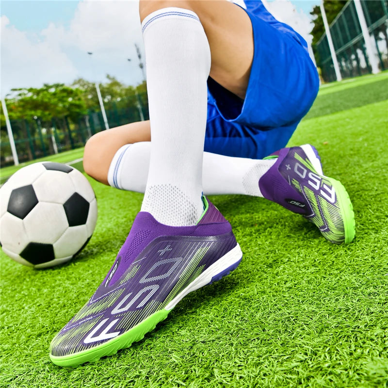 New Men Soccer Shoes Grass Cleats Futsal Comfortable Turf Football Boots Sports Ultralight Fg Non Slip Indoor Adult Non-Slip