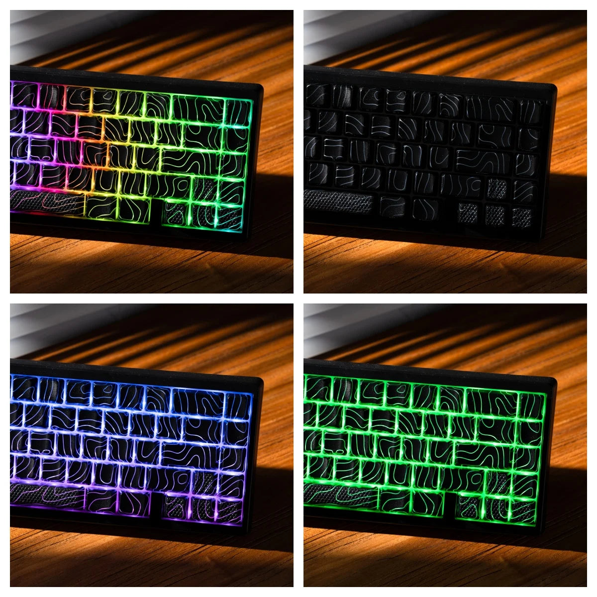 XVX M67 JadeStone Mechanical Keyboard 65% Tri-Mode Wireless Keyboard, Hot Swappable RGB Mechanical Keyboard with IMD Keycaps, Gasket Mount Gaming Keyboard