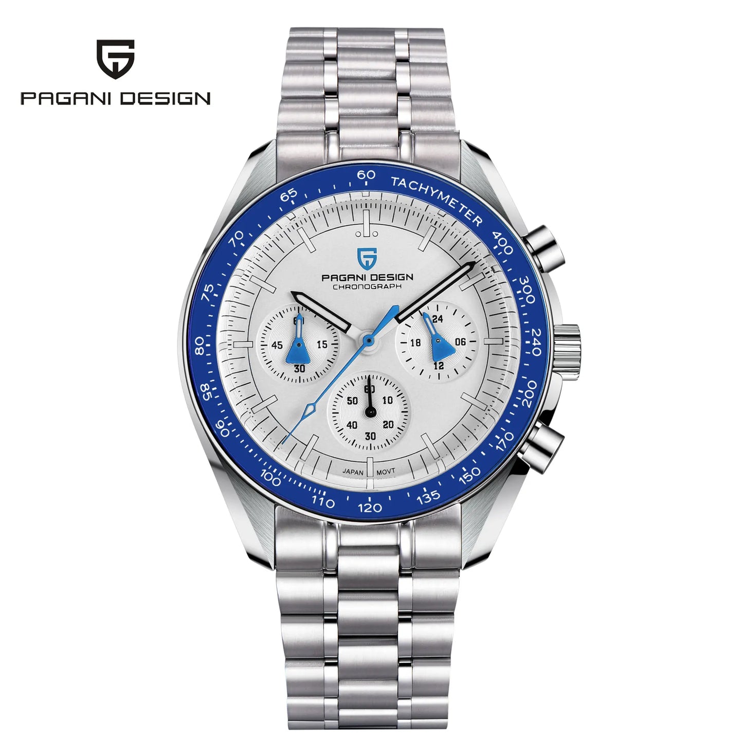 PAGANI DESIGN 2026 New Mens Watches Panda Moon Watch Luxury Quartz Watch For Men Automatic Date Sport Chronograph Wristwatch Men