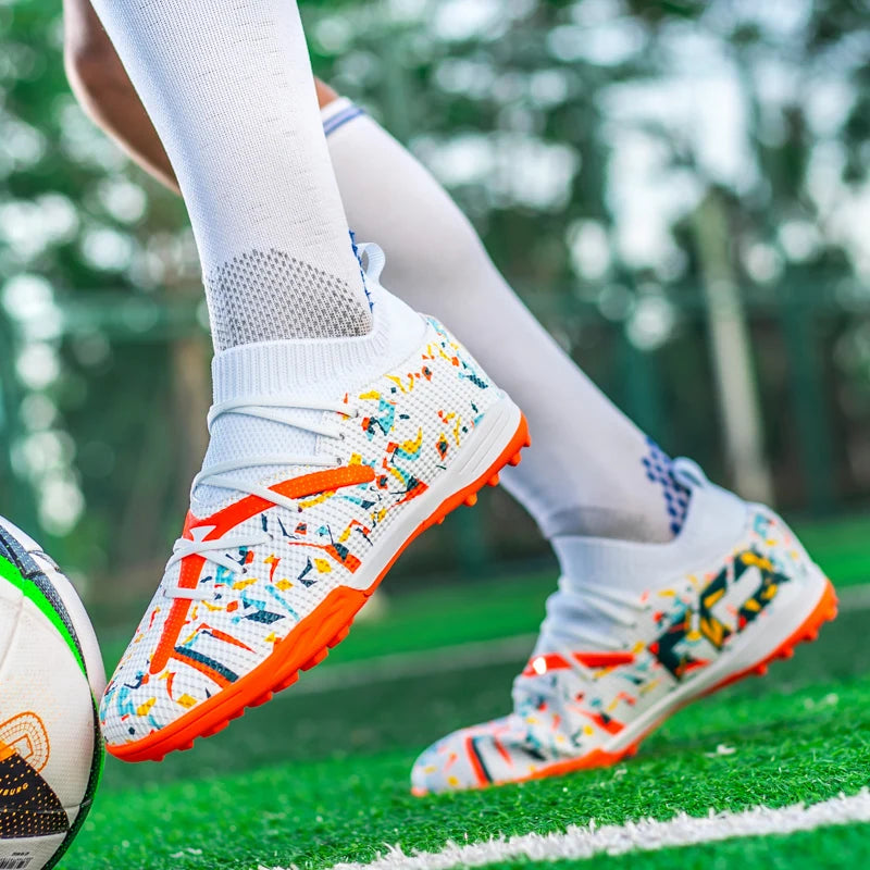 Chaussures de football professionnelles pour hommes, crampons de football pour gazon artificiel, chaussures de football pour jeunes, baskets antidérapantes pour hommes, Society Chuteira