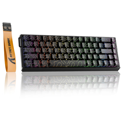 ATTACK SHARK X68MAX HE Rapid Trigger Aluminum Keyboard Magnetic Switch 60% Wired 8KHz Magnetic Keyboard With 0.005mm RT Accuracy