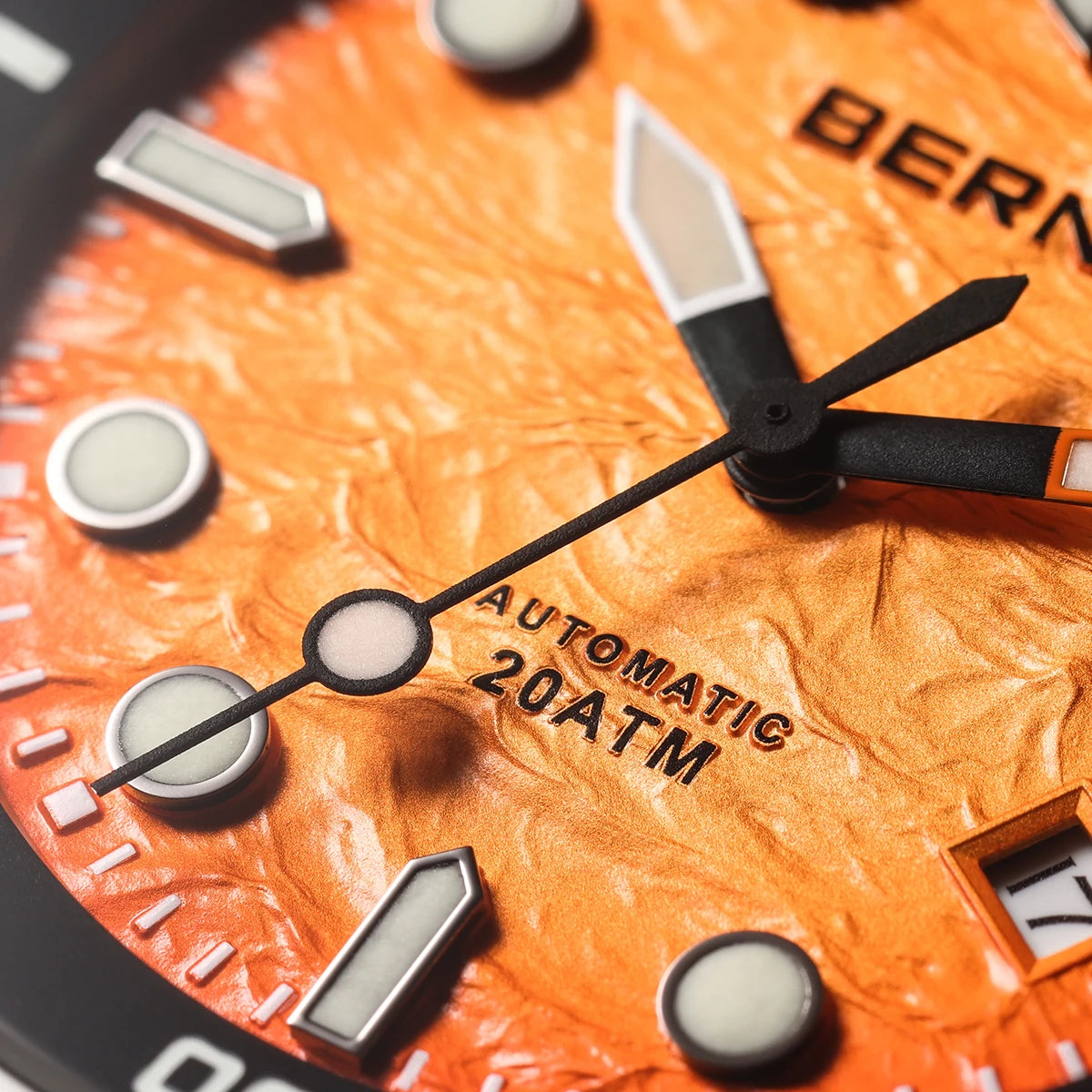 BERNY 20ATM Automatic Men's Watch Diver Sports Diving Watches Luxury Sapphire 316L Stainless Steel Mechanical Waterproof Watches