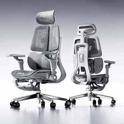 Sedia da ufficio in rete ergonomica executive per computer e gaming, arredo moderno girevole con ruote e regolabile, sedia gaming ergonomica