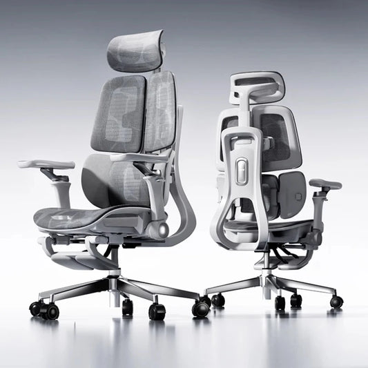 Ergonomic Office Mesh Chair Adjustable Executive Computer Chair with Rolling Swivel Base, Modern Gaming Chair for Home Office Desk Setup