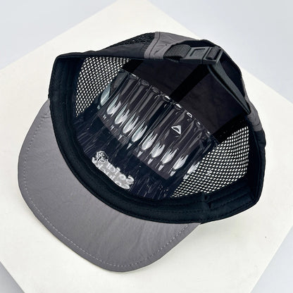New Unisex Flat Eave Embroidered Letters Baseball Hats Breathable Korean Sunshade Quick Drying Peaked Caps Niche Versatile ins