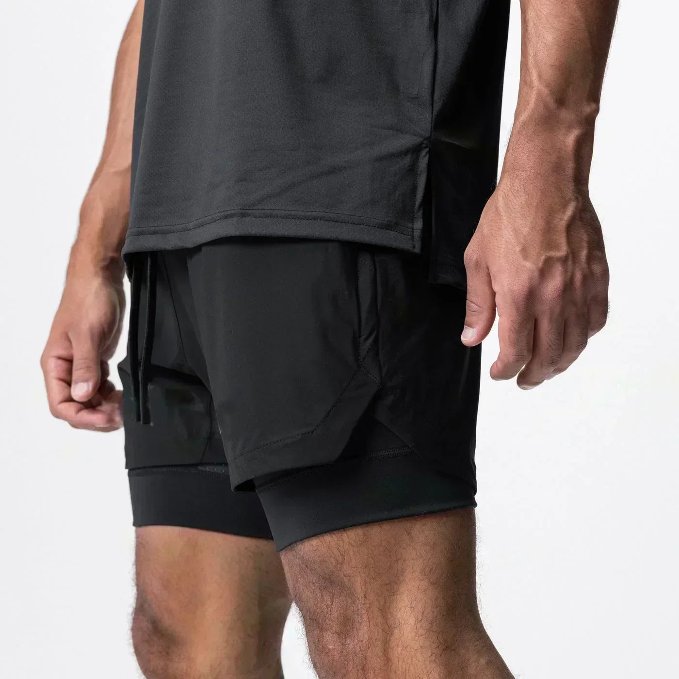 2026 Dragon Ball Anime Men's Shorts Sportswear Quick Dry Gym Pants Double-layer 2 in 1 Shorts Y2k Summer Breathable Streetwear