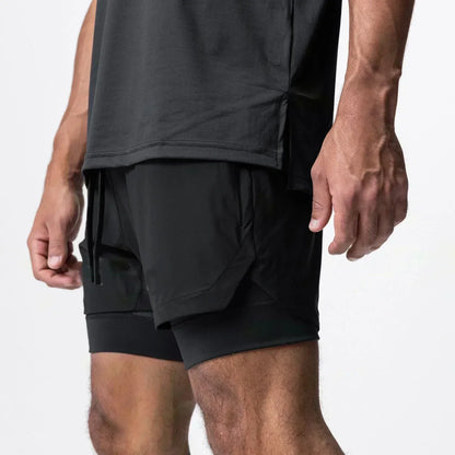 2026 Dragon Ball Anime Men's Shorts Sportswear Quick Dry Gym Pants Double-layer 2 in 1 Shorts Y2k Summer Breathable Streetwear
